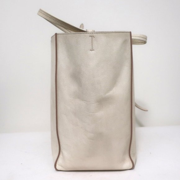 CELINE PHANTOM CABAS TOTE CREAM GRAINED LEATHER - Picture 5 of 12